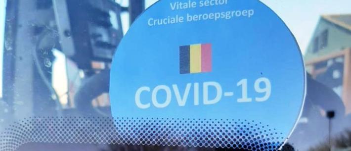 grensvignet COVID-19 Belgie