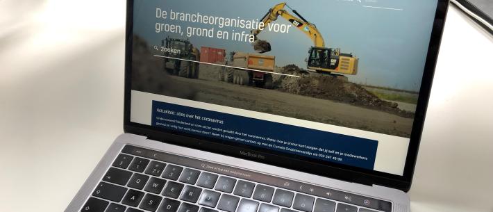 Website - Header homepagina voorbeeld