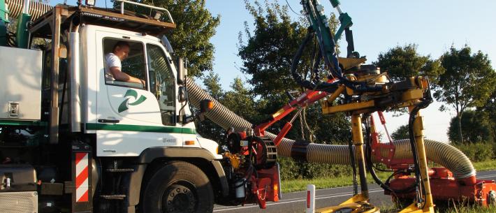 bermen en obstakels maaien