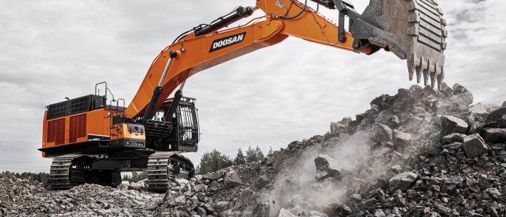De nieuwe 80 tons Doosan DX800LC-7 Stage V 