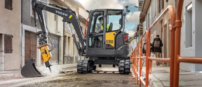 Volvo ECR50 minigraafmachine