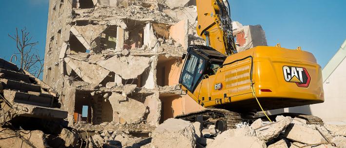 Caterpillar demolition graafmachine