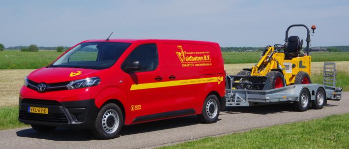 zero emissie transportcombinatie minishovel 