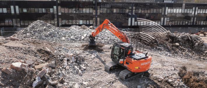 Hitachi ZX 130 LCN stage V graafmachine