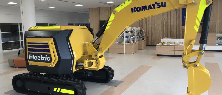 RC bestuurde elektrische Komatsu minigraafmachine