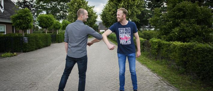 Klantbezoek elleboog