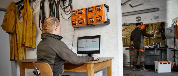 stihl acculader vier accus 