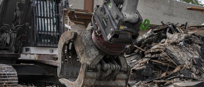 Demarec met Steelwrist snelwissel 