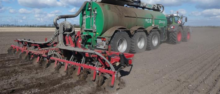 bemesten bouwland met VF banden 