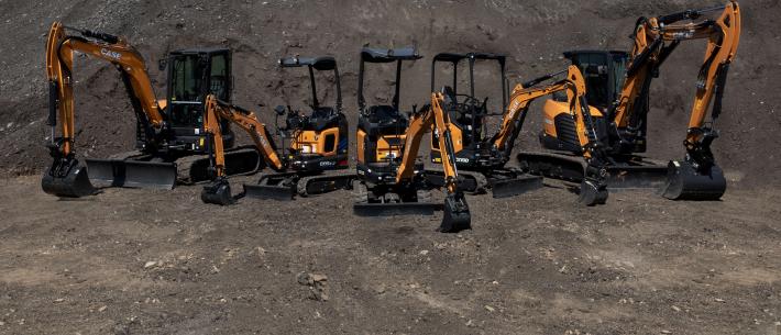 case D serie minigraafmachines 