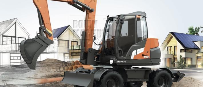 Hitachi ZX 95 W mobiele graafmachine 
