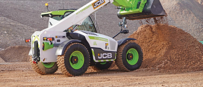 JCB, voorpagina Grondig 2 2023, waterstof, verreiker