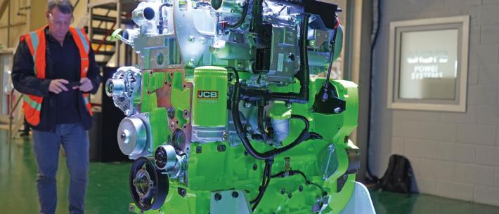 jcb waterstof moter