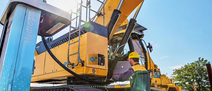 Liebherr, waterstofmotor, grondig 3, 2023
