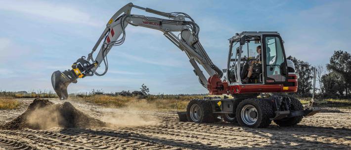 takeuchi TB395 W mobiele graafmachine 