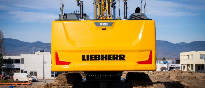 leica op Liebherr graafmachine 
