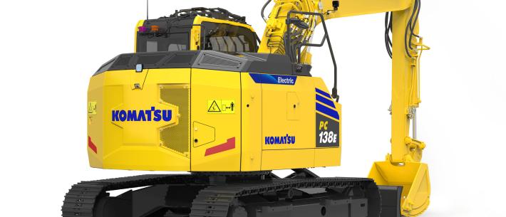 komatsu elektrische graafmachine 