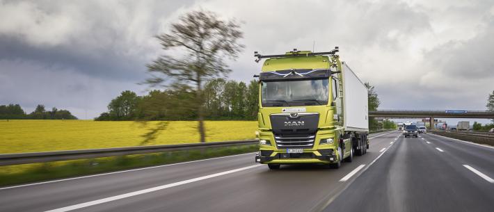 MAN automation autonome truck getest op duitse A9