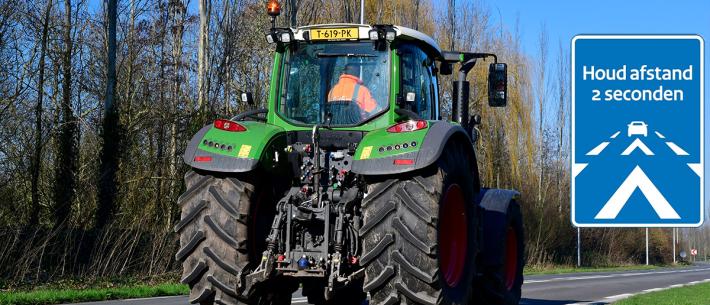 Houd 2 seconden afstand