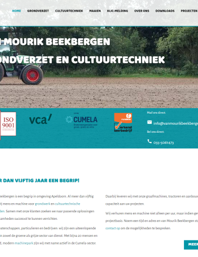 Logo op website - Wim van Mourik