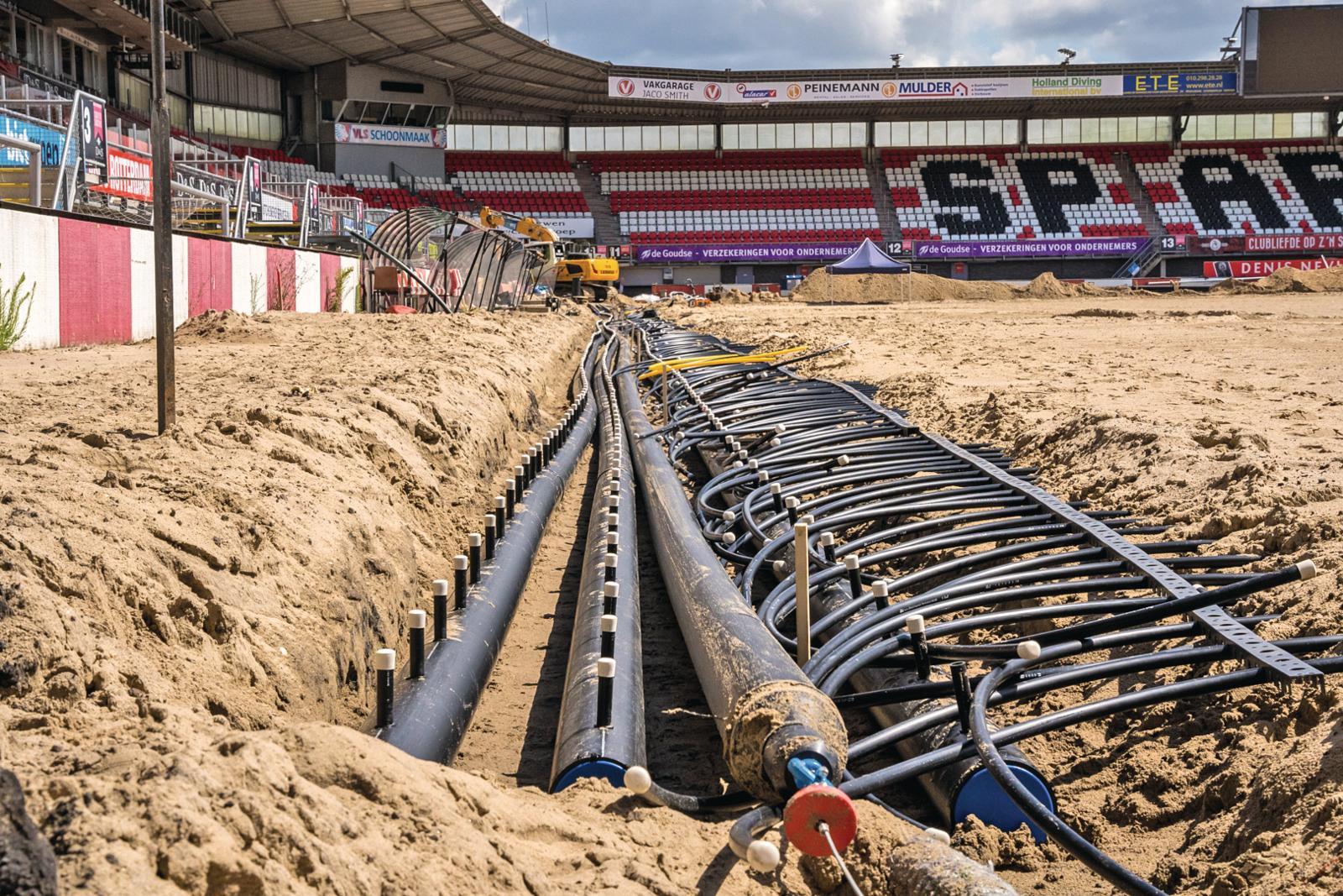 6. aanleg veldverwarming, AH Vrij, Sparta, Hybride gras, 2022