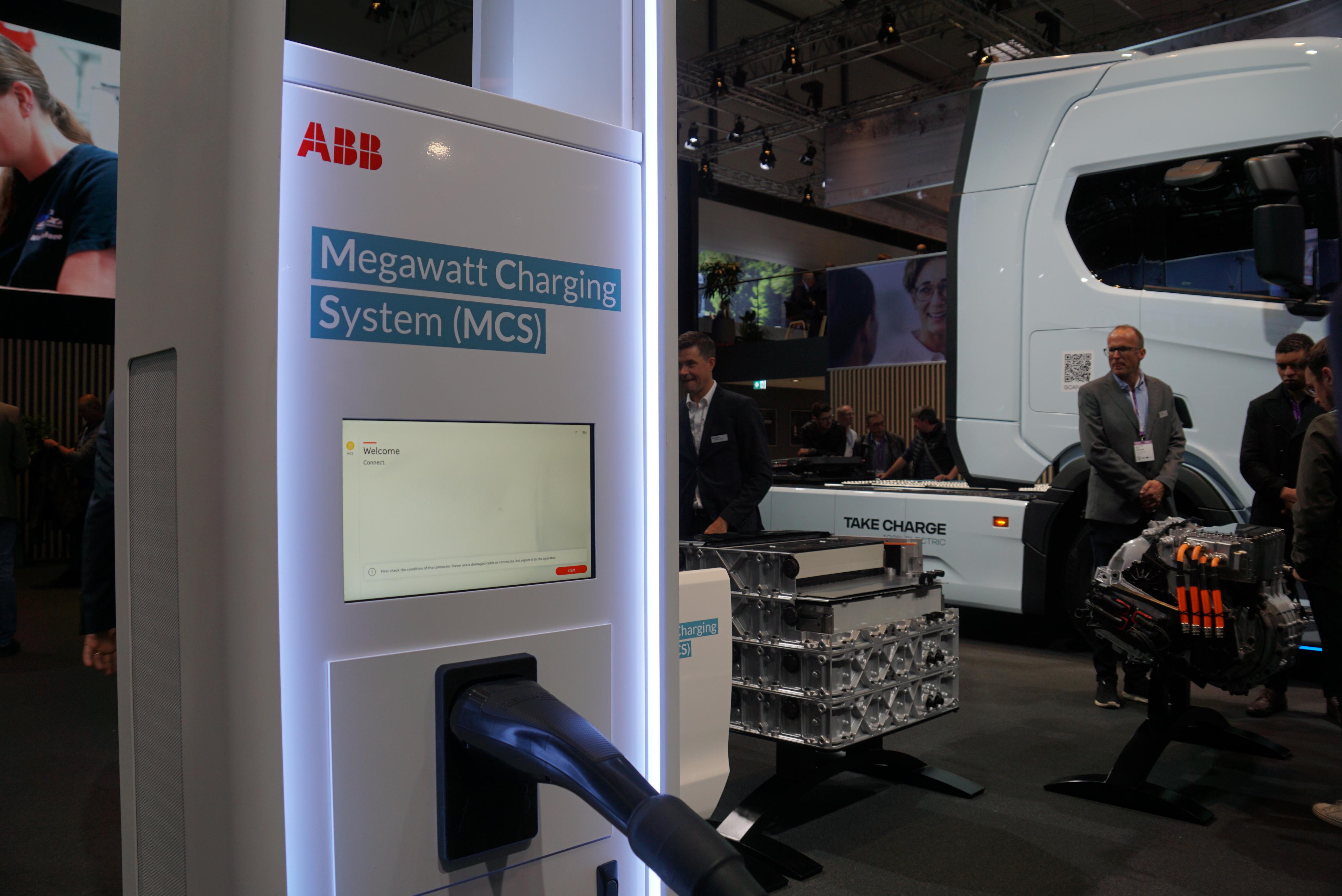 megawatt oplader voor trucks 