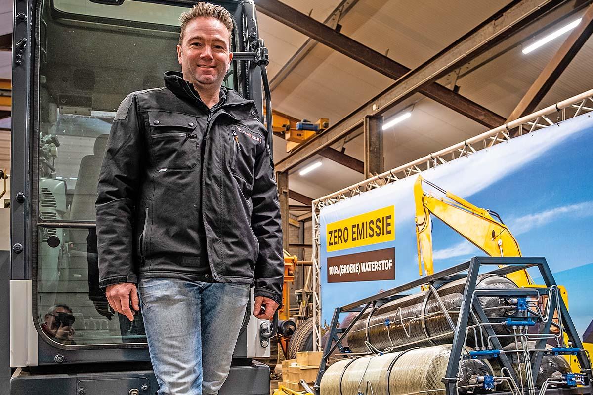 Van beers Hoogeloon, Grondig 10, 2022, waterstof, custa-graafmachine