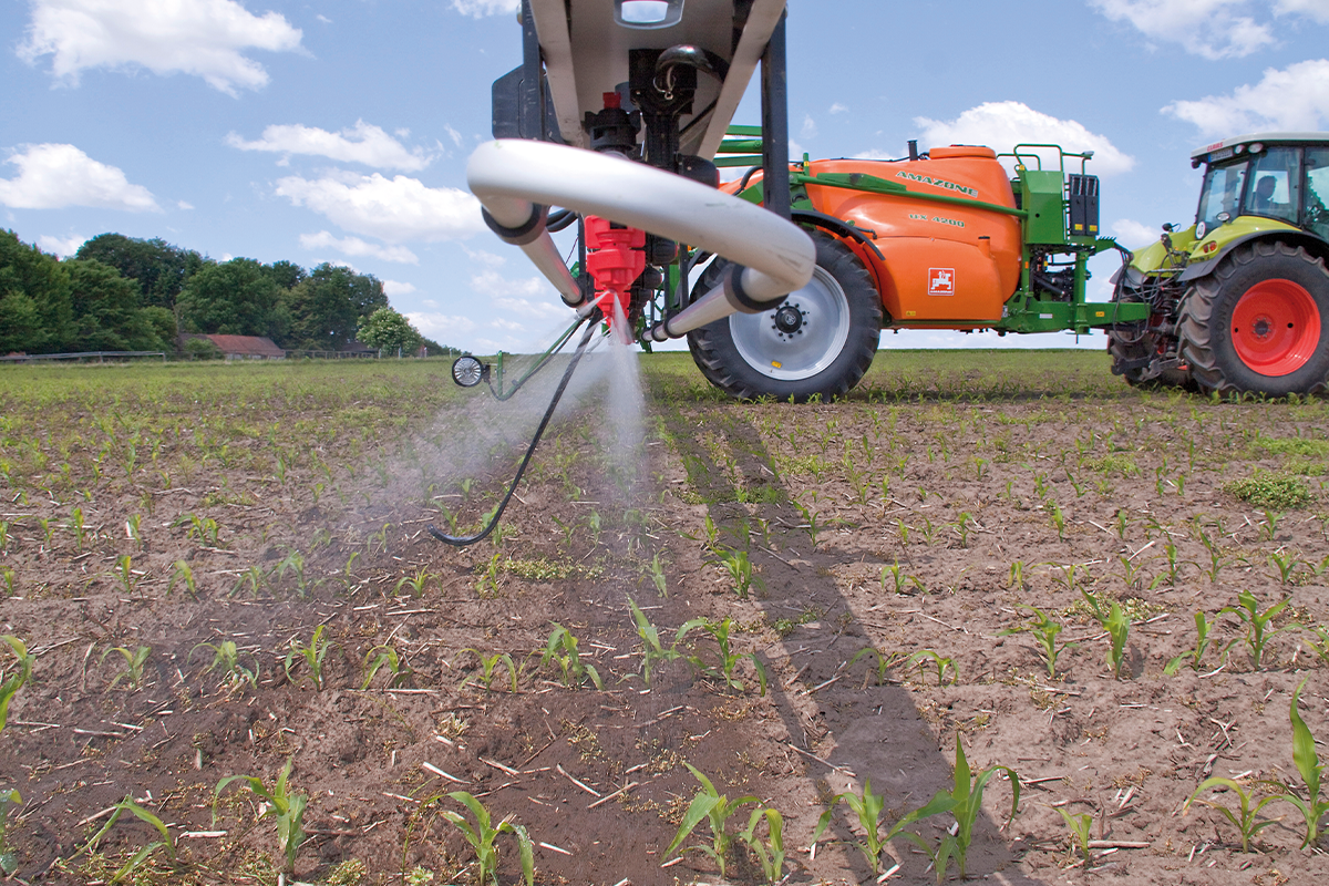 amazone, gewasbescherming, mais, spuitmachine, 2023