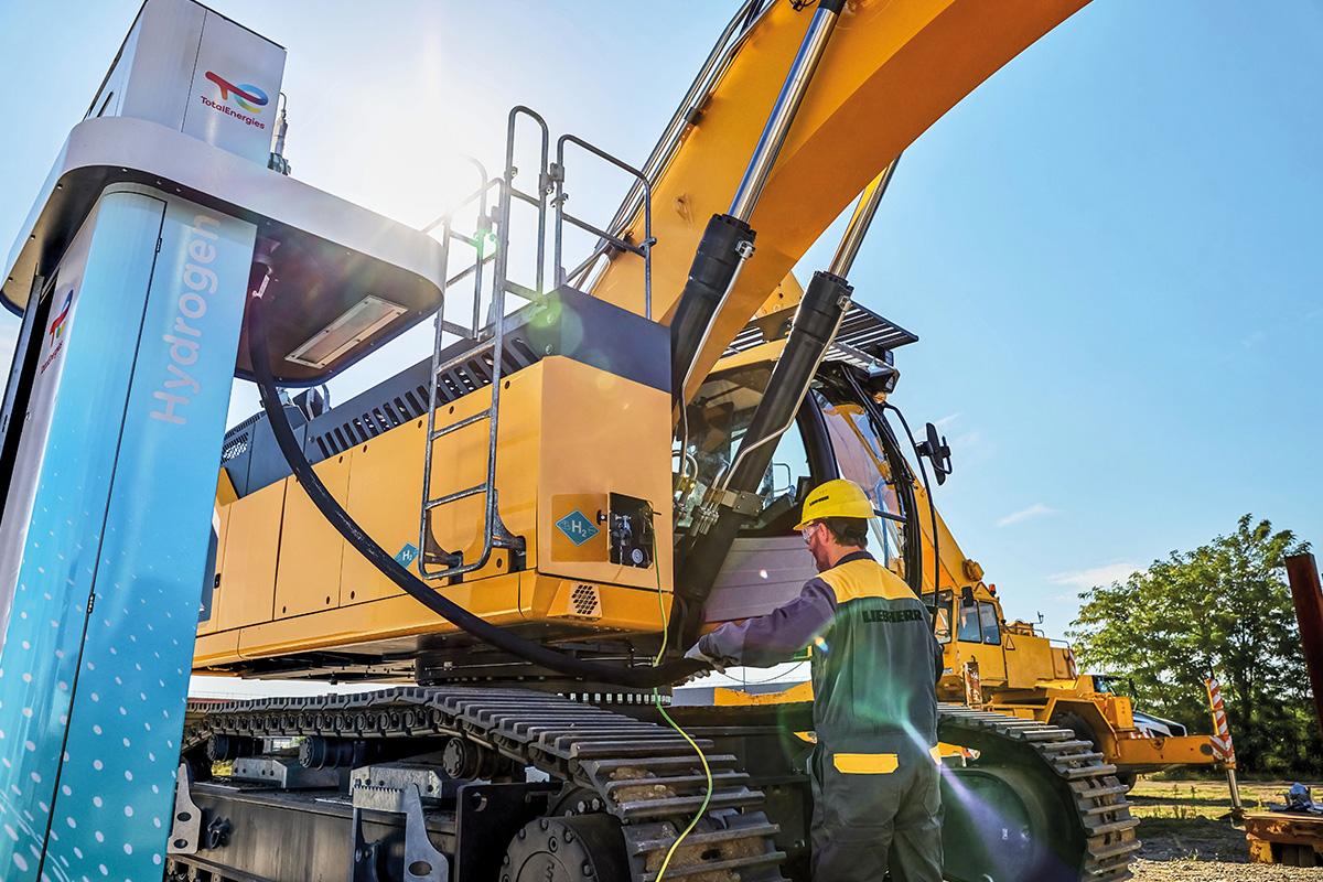 Liebherr, waterstofmotor, grondig 3, 2023