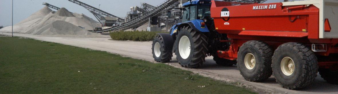 Tractor zandhoop