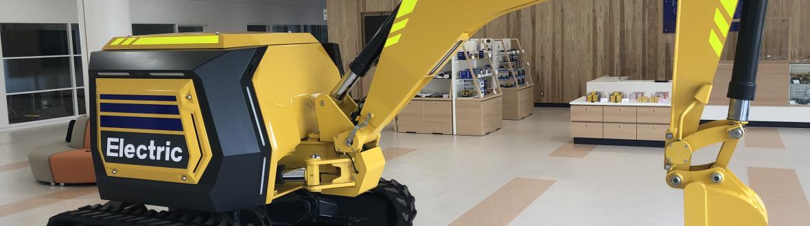 RC bestuurde elektrische Komatsu minigraafmachine