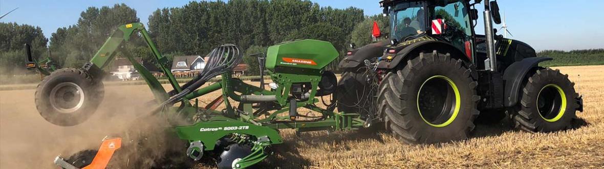 Claas Axion 810, amazone 