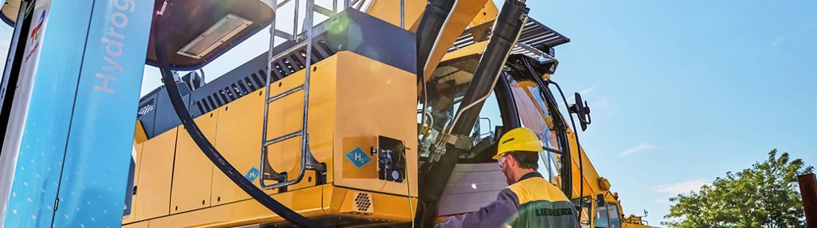 Liebherr, waterstofmotor, grondig 3, 2023