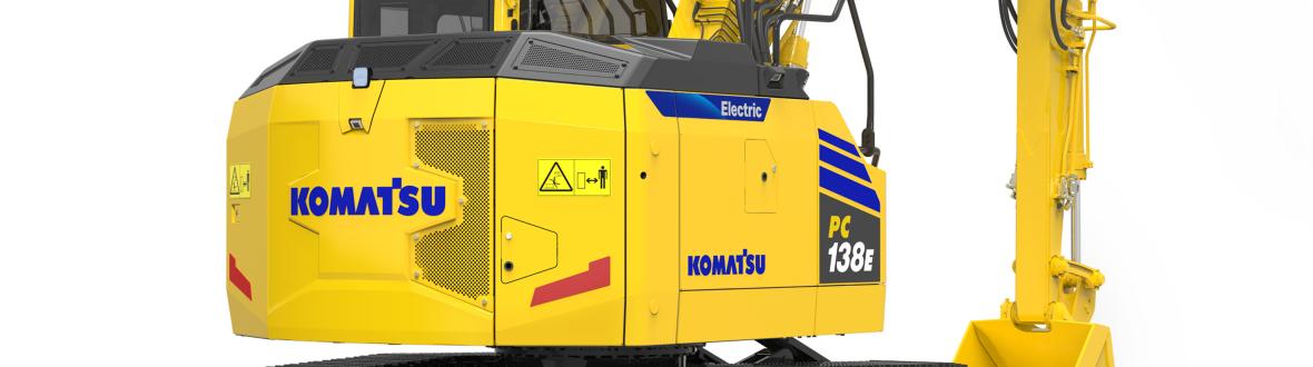 komatsu elektrische graafmachine 