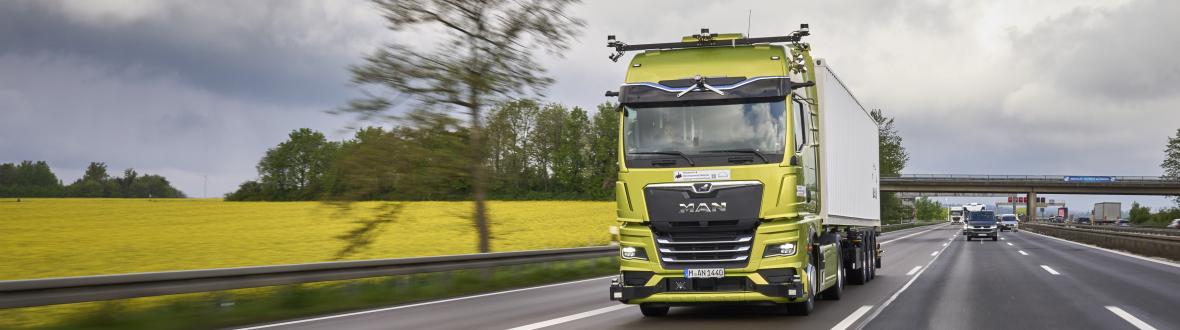 MAN automation autonome truck getest op duitse A9