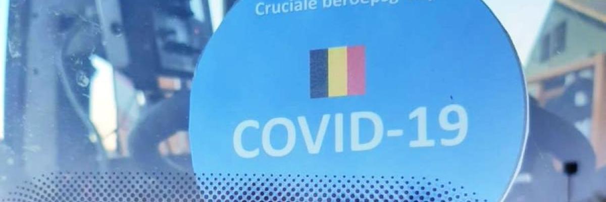 grensvignet COVID-19 Belgie