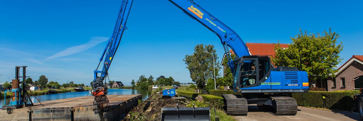 hybride graafmachine Kobelco 