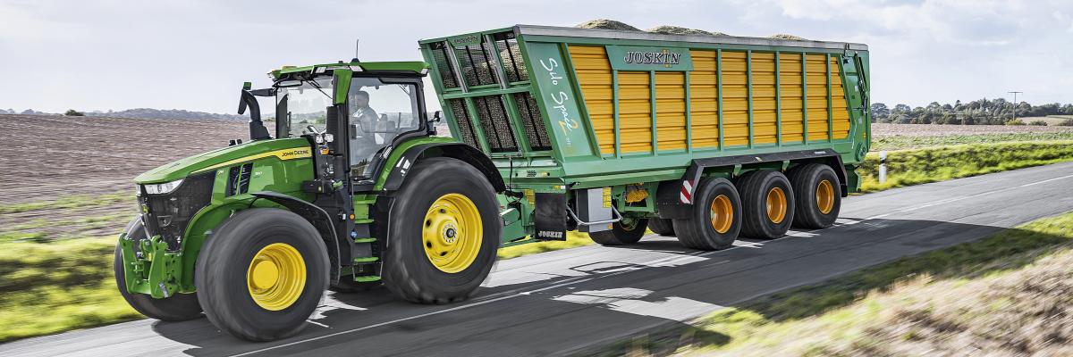 De nieuwe John Deere 7R 350 is met nominaal 257 kW (350 pk) het nieuwe topmodel.