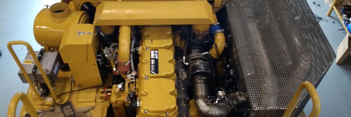 HJS retrofitopbouw op een Caterpillar 