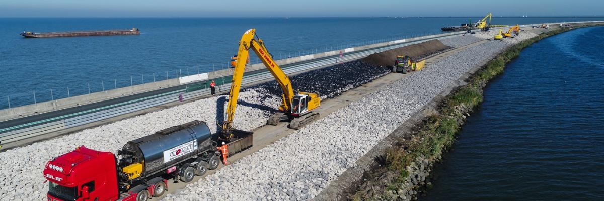 Niek, Konijn, Rijkswaterstaat, dijk, kraan, gww
