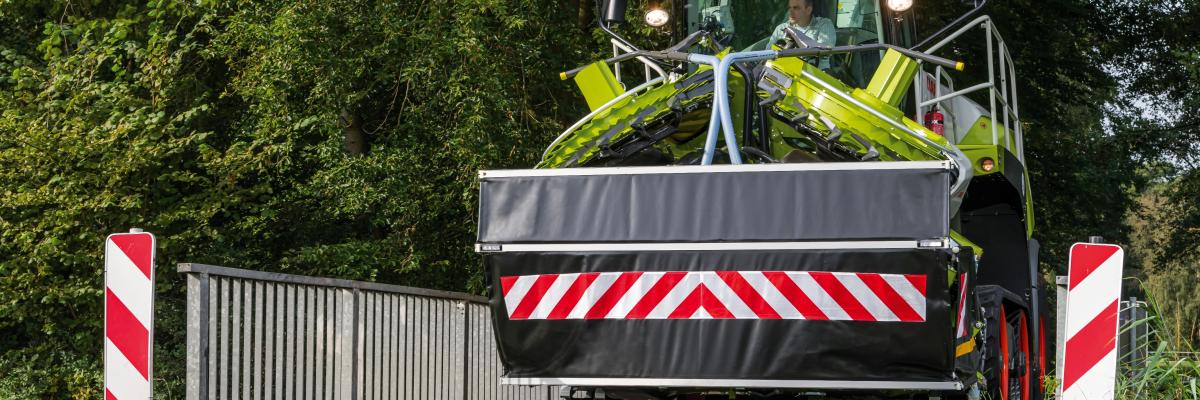 CLaas Orbis met transportbeveiliging 