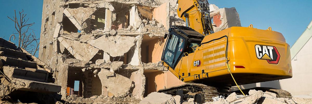 Caterpillar demolition graafmachine