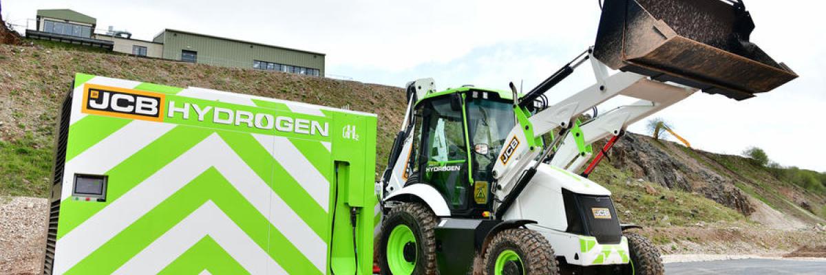 JCB hyrogen in graaflaad