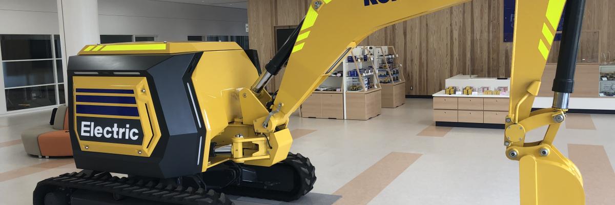 RC bestuurde elektrische Komatsu minigraafmachine