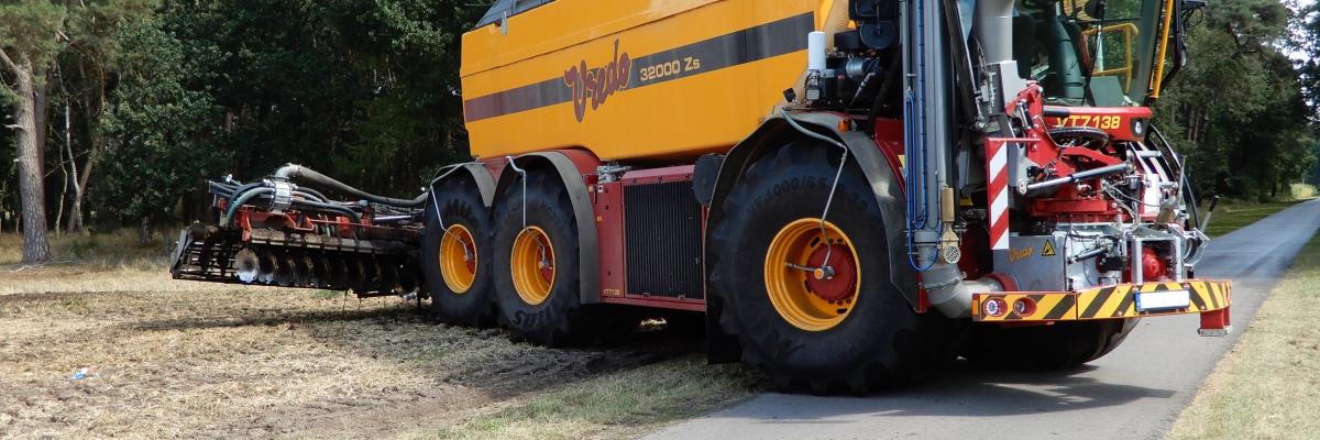 Mitas 1000/65R32 CFO op Vredo zelfrijder