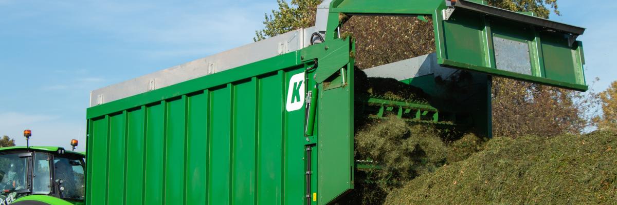 kroger doseerwalsen op afschuifwagen 