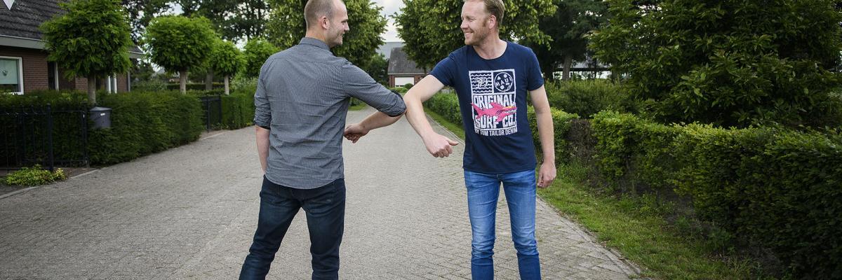 Klantbezoek elleboog