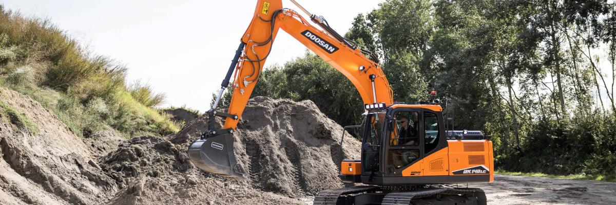 doosan DX 140 stage V rupsgraafmachine