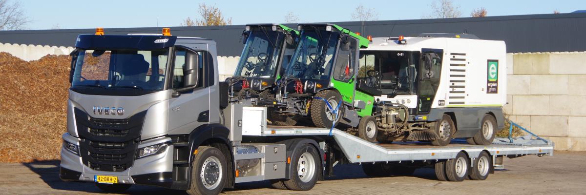 Iveco shortturn met Veldhuizen oplegger 