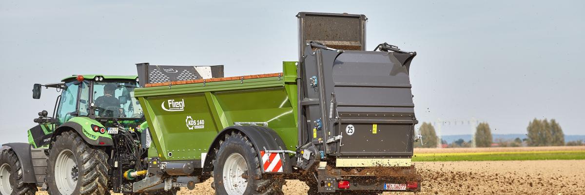 Fliegl vaste meststrooier 